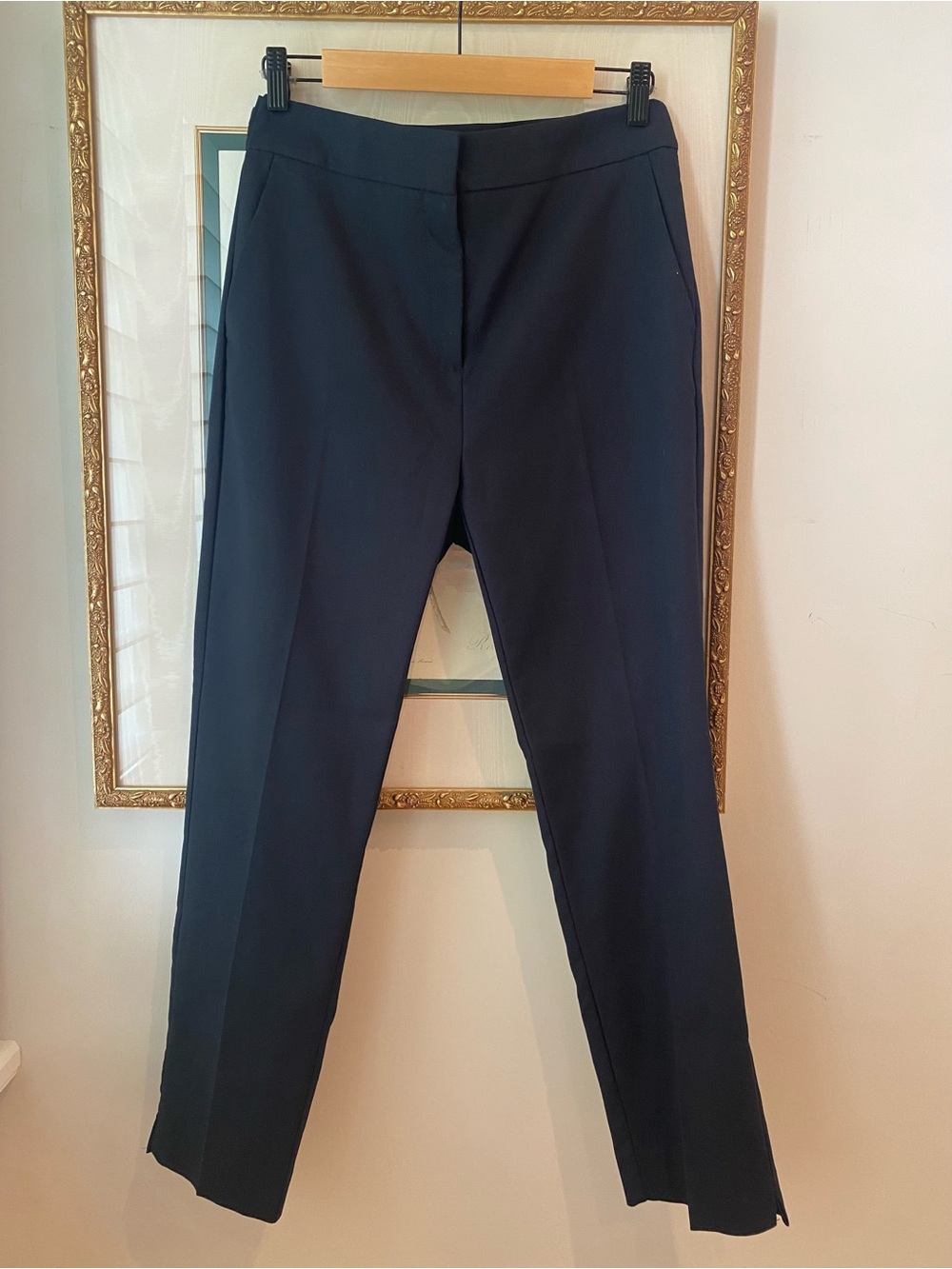 Zara Soft Ankle Length Dark Navy Dress Pants
